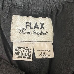 Flax black Linen Trousers
